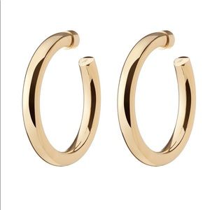 Jennifer Fisher BABY SAMIRA HOOPS - 10k gold plate